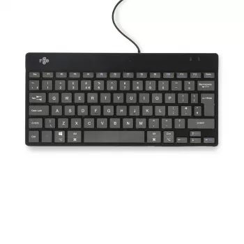 R-Go Tools ergonomisch toetsenbord R-Go Compact Break, compact toetsenbord met pauzesoftware, QWERTY (UK), bekabeld, zwart