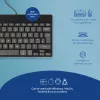 R-Go Tools ergonomisch toetsenbord R-Go Compact Break, compact toetsenbord met pauzesoftware, QWERTY (UK), bekabeld, zwart