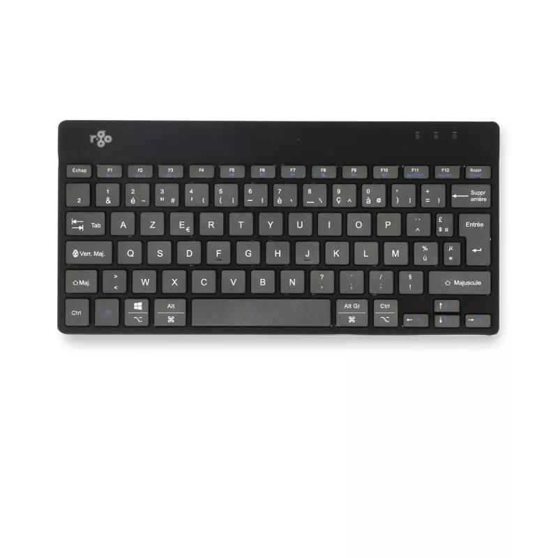 Ergonomisch toetsenbord R-Go Tools R-Go Compact Break, compact toetsenbord met pauzesoftware, AZERTY (FR), Bluetooth, zwart