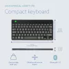 Ergonomisch toetsenbord R-Go Tools R-Go Compact Break, compact toetsenbord met pauzesoftware, AZERTY (FR), Bluetooth, zwart