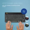 R-Go Tools ergonomisch toetsenbord R-Go Compact Break, compact toetsenbord met Break-software, QWERTY (NORDIC), Bluetooth, zwart