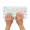 R-Go Tools ergonomisch toetsenbord R-Go Compact Break, compact toetsenbord met pauzesoftware, QWERTY (NORDIC), Bluetooth, wit