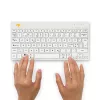 R-Go Tools ergonomisch toetsenbord R-Go Compact Break, compact toetsenbord met pauzesoftware, QWERTY (NORDIC), Bluetooth, wit