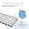 R-Go Tools ergonomisch toetsenbord R-Go Compact Break, compact toetsenbord met pauzesoftware, QWERTY (NORDIC), Bluetooth, wit