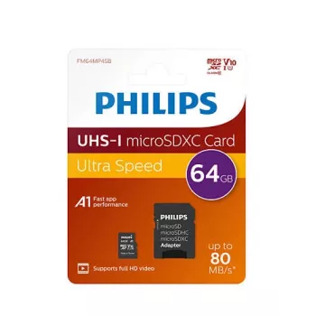 Philips FM64MP45B/00 geheugenkaart 64 GB MicroSDXC UHS-I Class 10