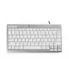 BakkerElkhuizen UltraBoard 950 BE Azerty, mini, bekabeld, USB, schaartoetsenbordschakelaar, AZERTY, lichtgrijs, wit