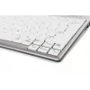 BakkerElkhuizen UltraBoard 950 BE Azerty, mini, bekabeld, USB, schaartoetsenbordschakelaar, AZERTY, lichtgrijs, wit