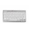 BakkerElkhuizen UltraBoard 950 Wireless US Qwerty, mini, draadloos, Bluetooth, schaarschakelaar, QWERTY, lichtgrijs, wit