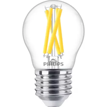 LED-filamentkaarslamp Philips filamentlamp kaars helder 3,4 W (470 lm) P45 E27, warme gloed, CRI 90