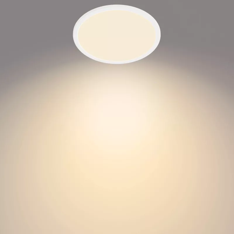 Plafondlamp Philips Functional Super slim 15 W wit rond badkamer