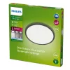 Plafondlamp Philips Superslim 15W LED, 4000K, IP54, 250×250 mm, zwart/wit