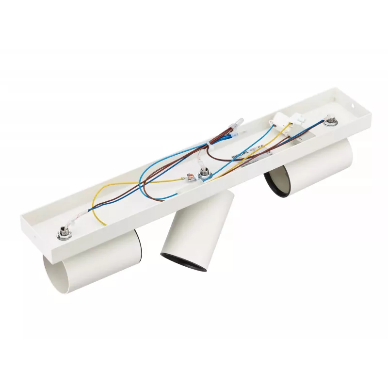 Philips Kosipo plafond-/wandspot 3x, opbouwspot, GU10, 3 lichtbronnen, LED, 220-240 V, wit