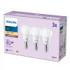 Philips Candle 40W P45 E14 x3, 4,9 W, 40 W, E14, 470 lm, 15000 h, warmwit