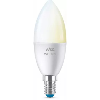 WiZ Candle 40 W C37 E14 2 stuks, slimme lamp, Wi-Fi/Bluetooth, wit, Wi-Fi 4 (802.11n), 802.11b, 802.11g, LED, E14