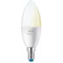 WiZ Candle 40 W C37 E14 2 stuks, slimme lamp, Wi-Fi/Bluetooth, wit, Wi-Fi 4 (802.11n), 802.11b, 802.11g, LED, E14