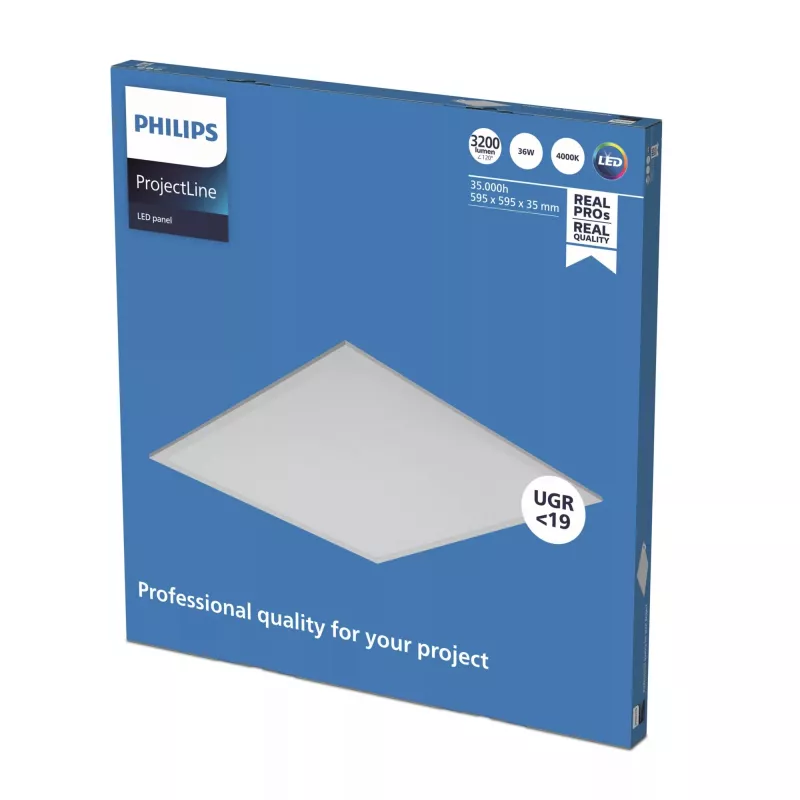 LED-paneel Philips OC Panel 6060 4000K wit IP20 — inbouw-/plafondlamp 60x60 cm