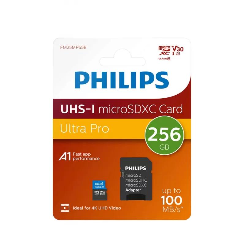 Philips FM25MP65B/00 geheugenkaart 256 GB MicroSDXC UHS-I Class 3