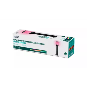 Slimme paaltjeverlichting-uitbreiding Signify WiZ – LED-sokkel-/paaltjeverlichting, 12 V, 108,5 × 108,5 × 518 mm, zwart