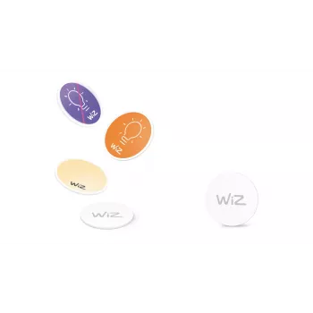 WiZ NFC Tag 4 stuks, draadloos, NFC, wit, IP20, kunststof, niet vereist