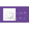 WiZ Smart Dial Switch Philips draadloos Wi-Fi wit batterij 5V