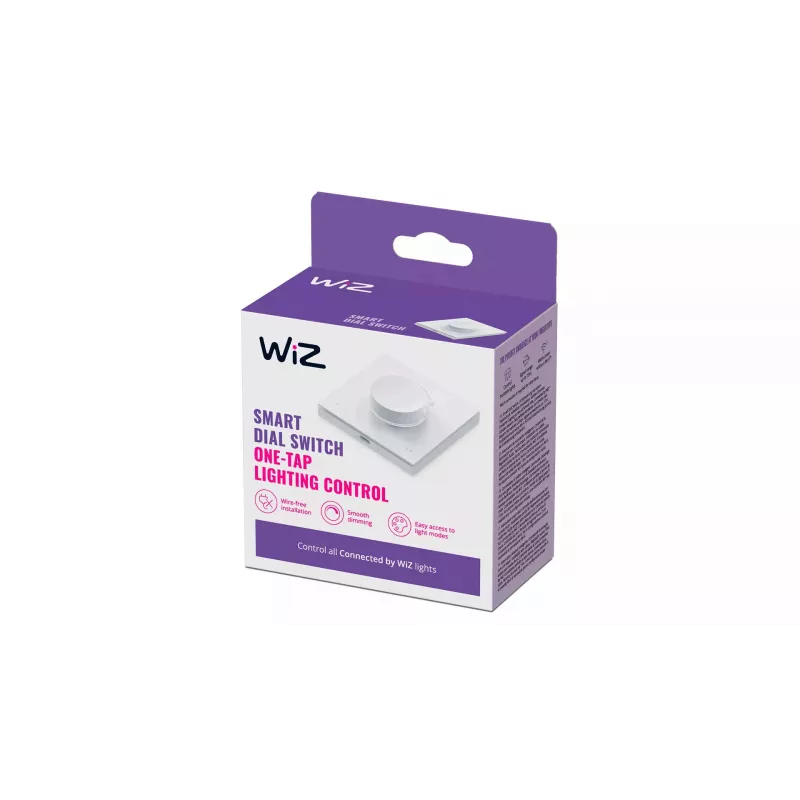 WiZ Smart Dial Switch Philips draadloos Wi-Fi wit batterij 5V
