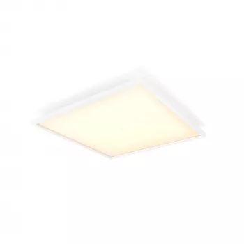 Philips Aurelle vierkant paneellamp, slimme plafondlamp, Bluetooth/Zigbee, wit, LED, aluminium, variabel