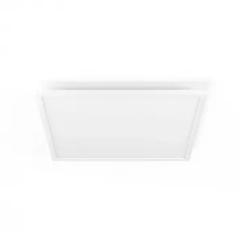 Philips Aurelle vierkant paneellamp, slimme plafondlamp, Bluetooth/Zigbee, wit, LED, aluminium, variabel