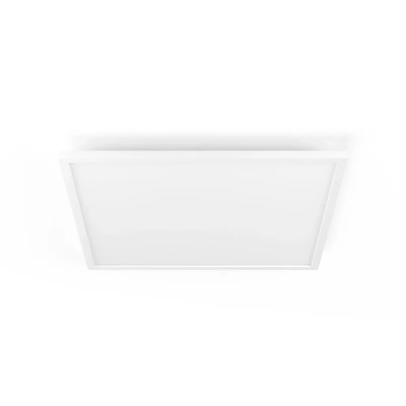 Philips Aurelle vierkant paneellamp, slimme plafondlamp, Bluetooth/Zigbee, wit, LED, aluminium, variabel