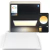 Philips Aurelle vierkant paneellamp, slimme plafondlamp, Bluetooth/Zigbee, wit, LED, aluminium, variabel