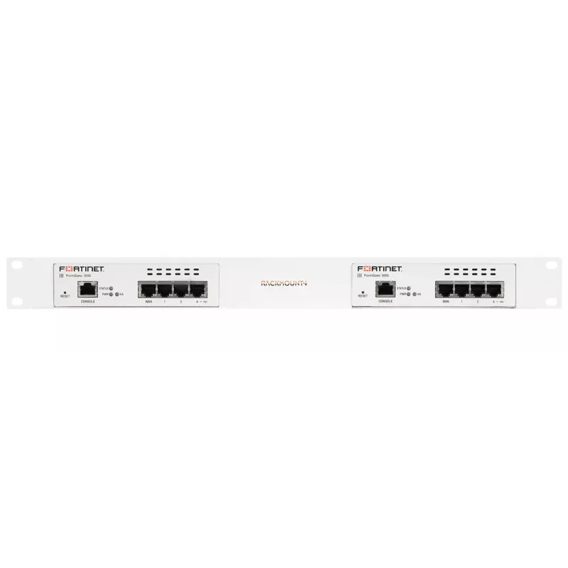 Rackmount IT 1U rackmount voor FortiGate 30G-serie RM-FR-T28 — 1U, frontrailkit