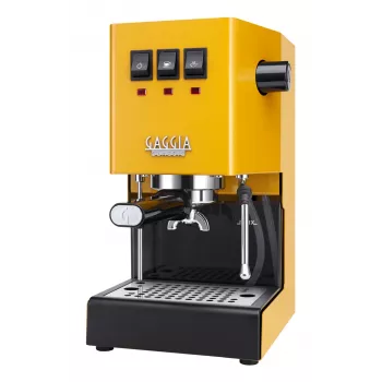 Espressomachine Gaggia Classic Evo E24 — compacte espressomachine voor thuis, geel