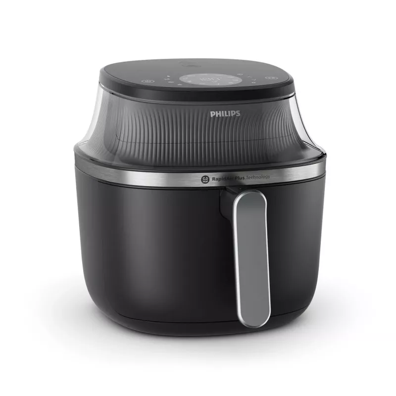 Philips 3000 serie NA331/00 Friteuse enkel 6,2 L tafelmodel 1700 W heteluchtfriteuse zwart, zilver