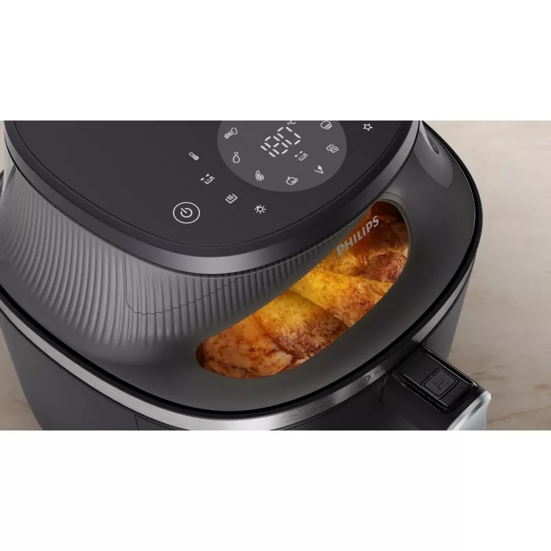 Philips 3000 serie NA331/00 Friteuse enkel 6,2 L tafelmodel 1700 W heteluchtfriteuse zwart, zilver