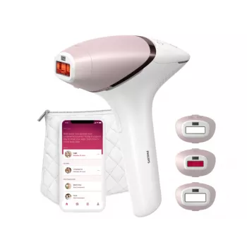 IPL-ontharingsapparaat Philips Lumea 9000 serie BRI955/01 — SenseIQ, accu, goud/wit, hele been 8,5 min.