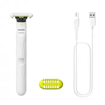 Philips Norelco OneBlade OneBlade QP1924/22 Intimate, ingebouwde accu, nat & droog, wit