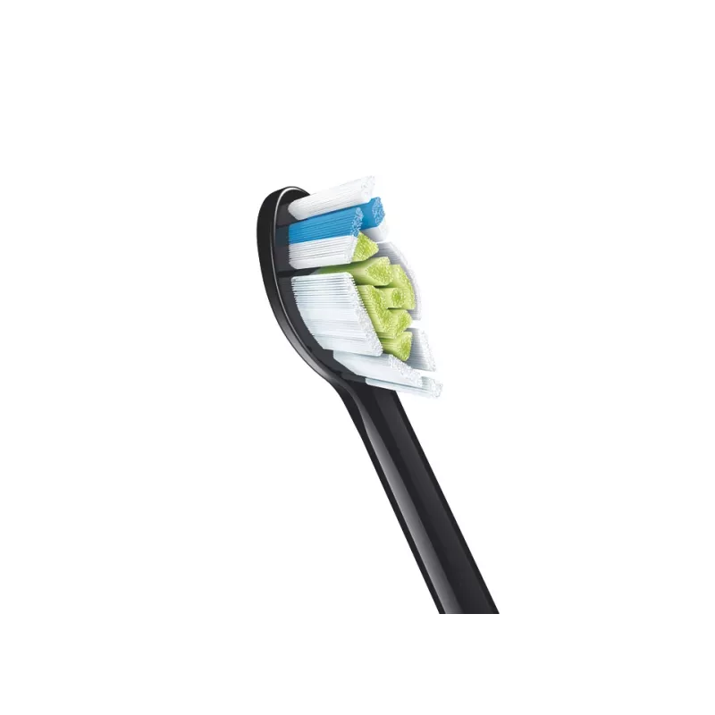 Vervangende tandenborstelkoppen Philips HX6066/88 Optimal White, 6-pack, zwart, vervangingsinterval 3 maanden