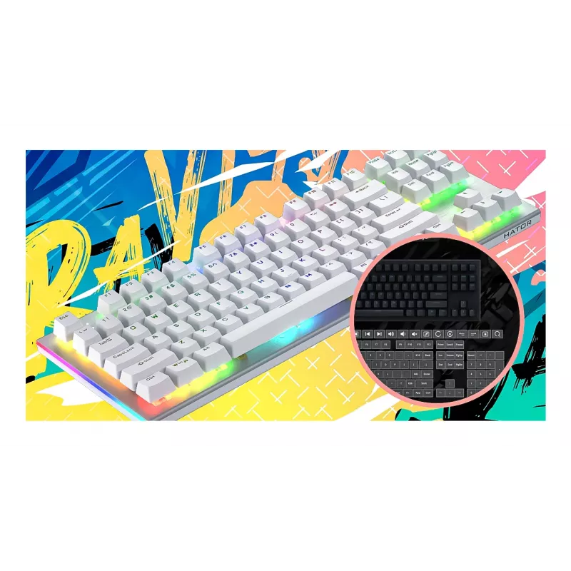 HATOR Gravity X TKL toetsenbord gaming USB QWERTY US English wit