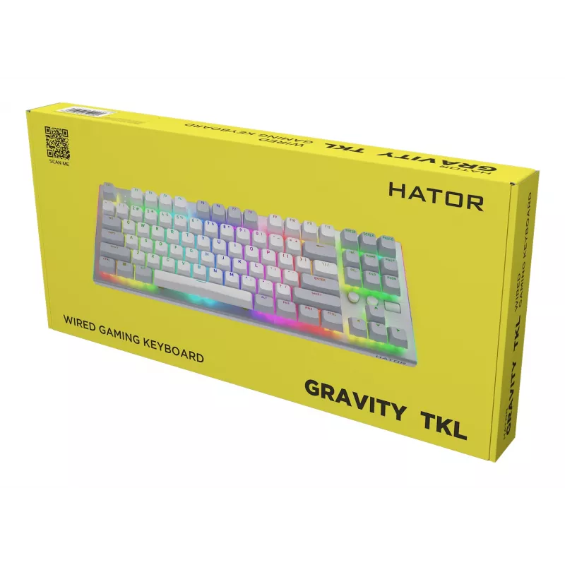 HATOR Gravity TKL toetsenbord gaming USB QWERTY US English wit
