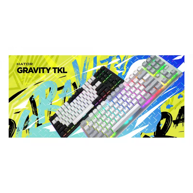 HATOR Gravity TKL toetsenbord gaming USB QWERTY US English wit