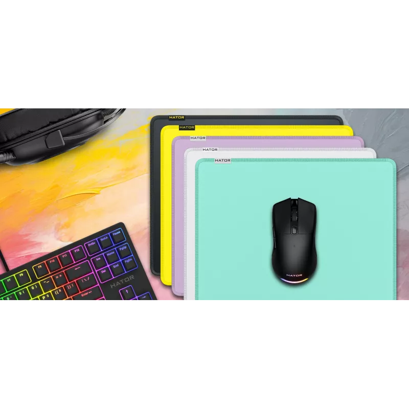 HATOR Tonn EVO M gaming-muismat geel