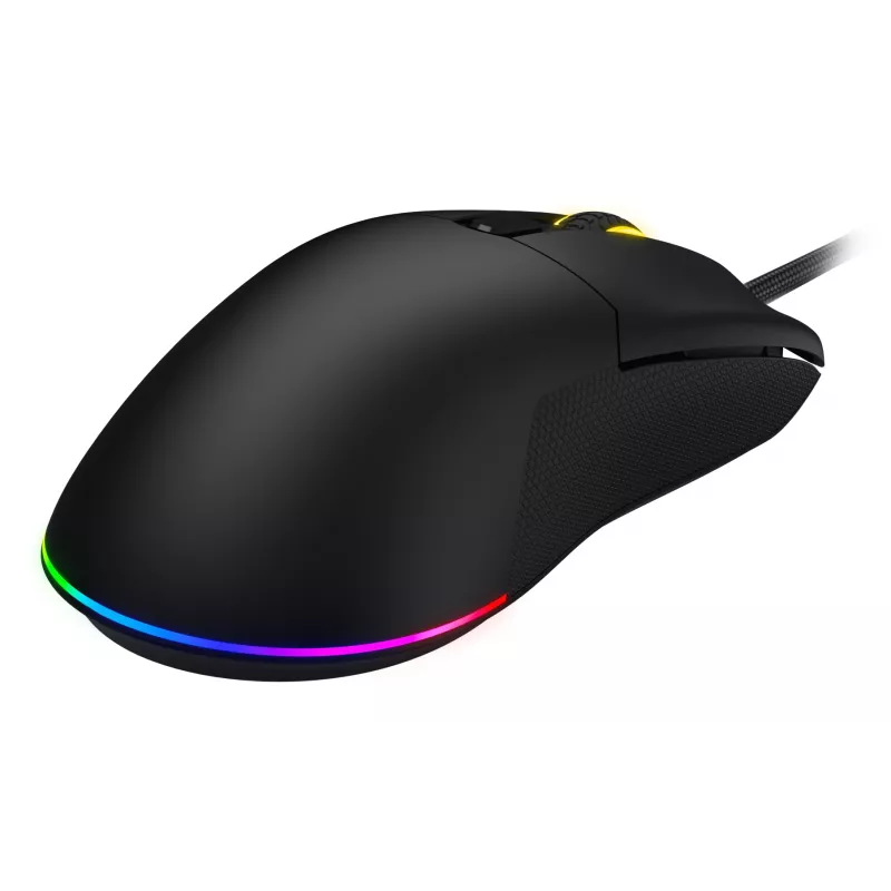 HATOR Pulsar 3, zwart – optische gele 100M-switches PixArt PMW 3311 (HTM610)