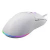 Muis HATOR Pulsar 3 optisch geel 12000 DPI 6 knoppen wit