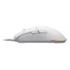 Muis HATOR Pulsar 3 optisch geel 12000 DPI 6 knoppen wit