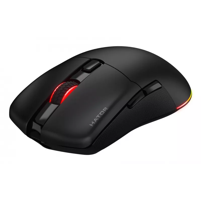 HATOR Pulsar 3 Wireless, zwart - optische gele 100M-switches PixArt PMW 3311 (HTM630)