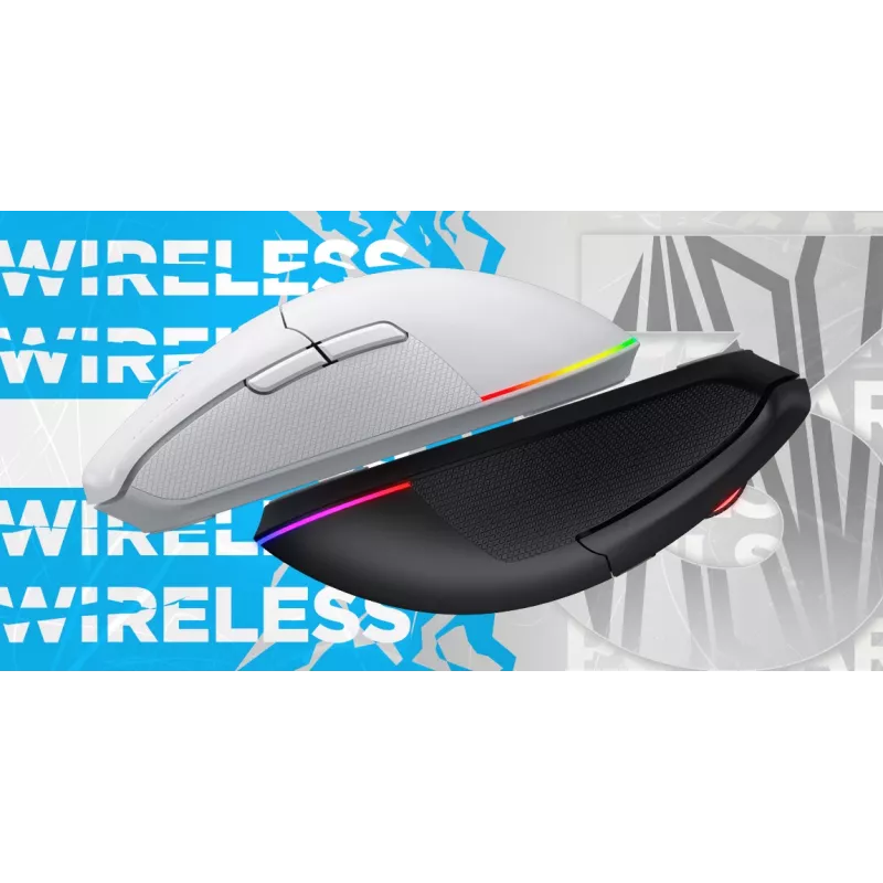 HATOR Pulsar 3 Wireless, zwart - optische gele 100M-switches PixArt PMW 3311 (HTM630)