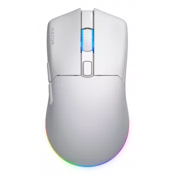 HATOR Pulsar 3 Wireless, wit - optische gele 100M-switches PixArt PMW 3311 (HTM631)