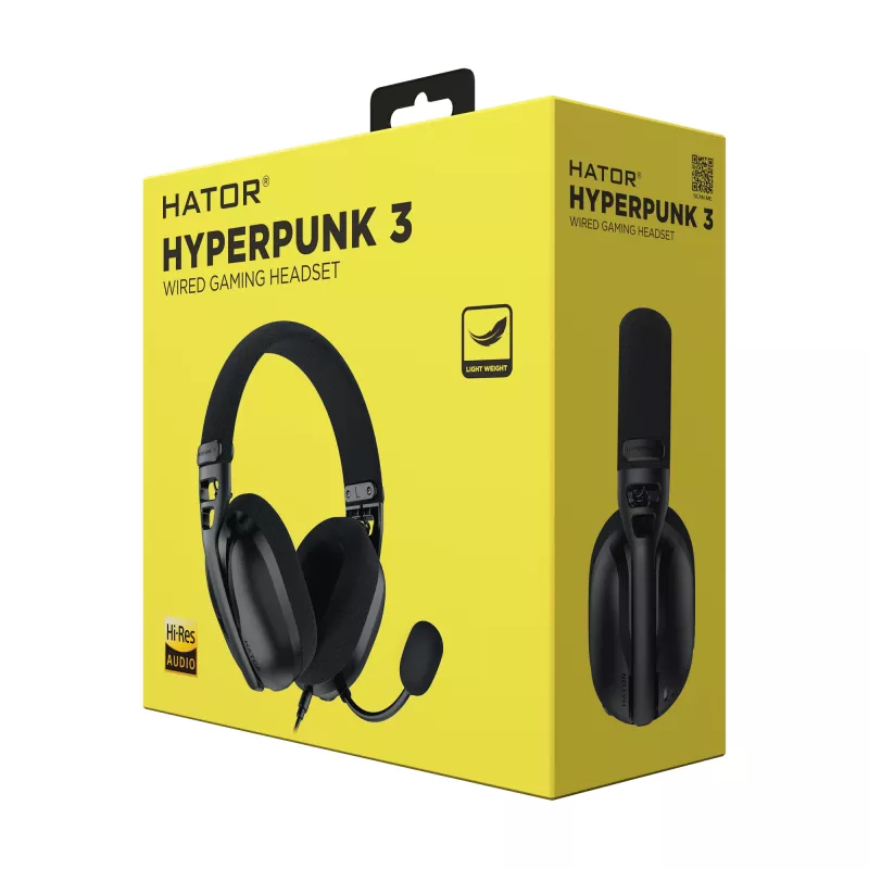 HATOR Hyperpunk 3 headset bedraad in-ear gaming zwart