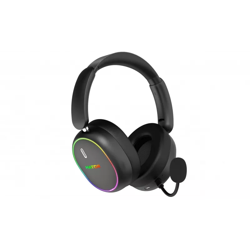 HATOR Phoenix 2 draadloos headset bedraad & draadloos hoofdband gaming USB Type-C / USB Type-A Bluetooth zwart