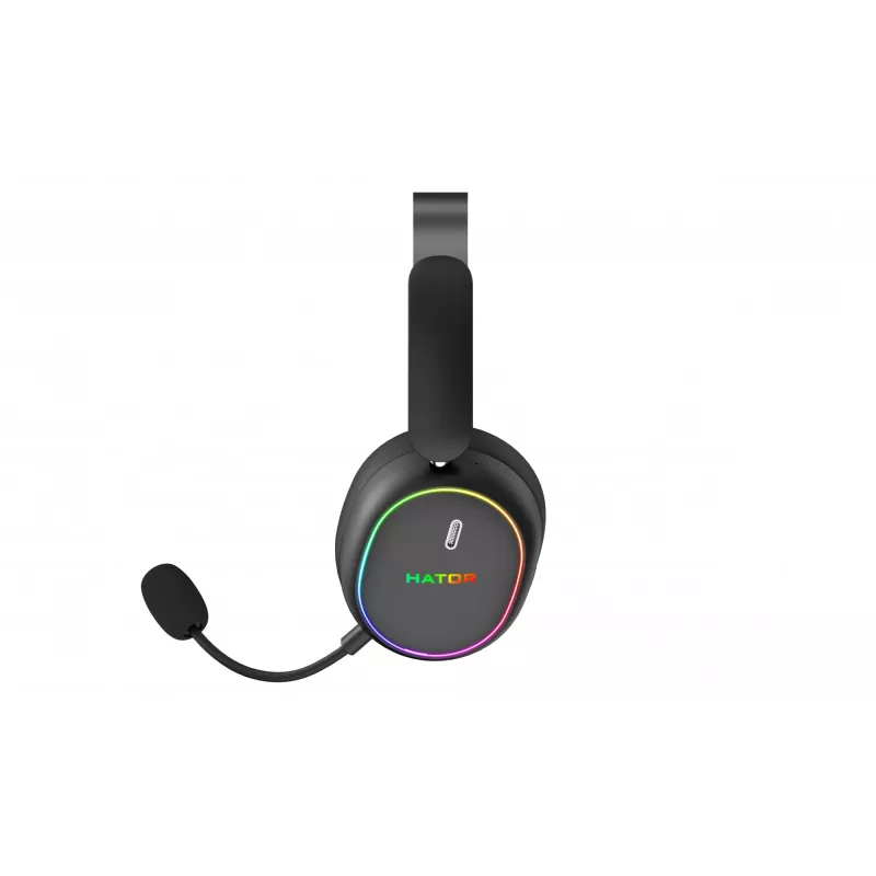HATOR Phoenix 2 draadloos headset bedraad & draadloos hoofdband gaming USB Type-C / USB Type-A Bluetooth zwart