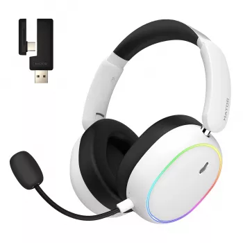 HATOR Phoenix 2 draadloos headset bedraad & draadloos hoofdband gaming USB Type-C / USB Type-A Bluetooth wit